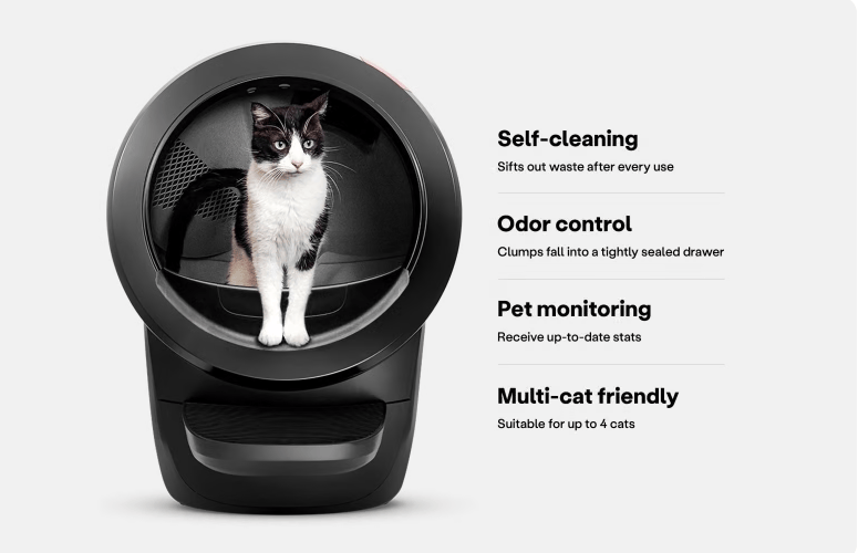 Automatic self-cleaning litter box
