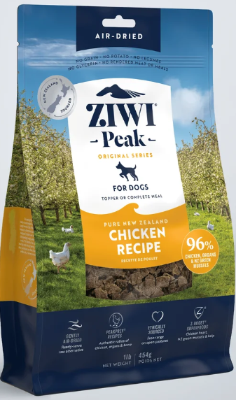 ZIWI Peak Air-Dried Chicken Recipe packaging